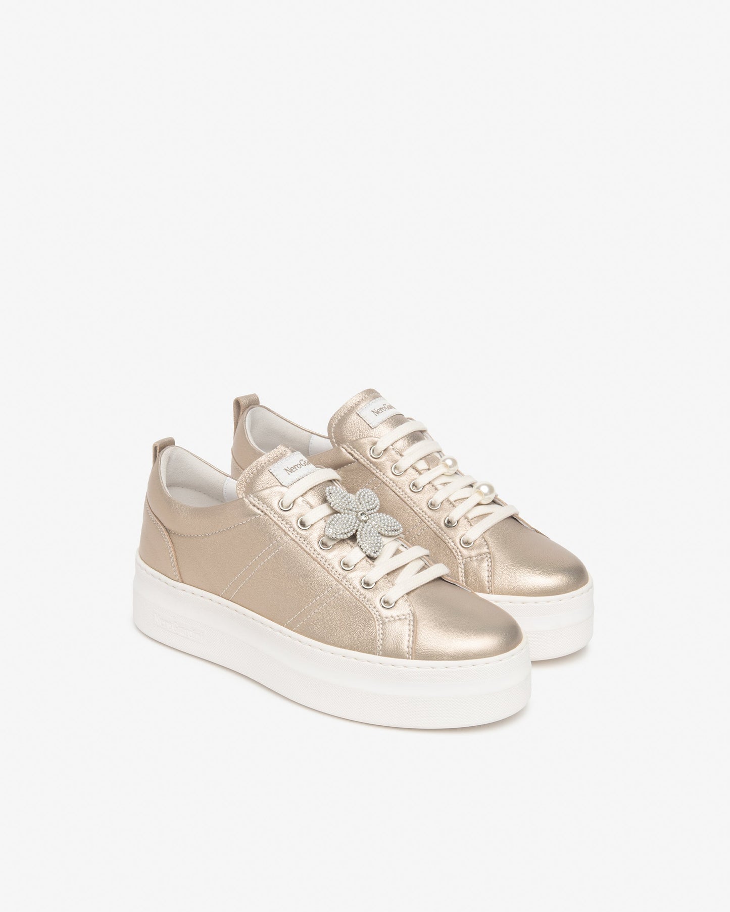 Sneakers in pelle Platino E615312D