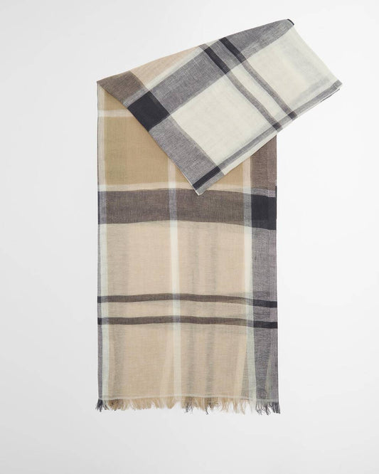Sciarpa in tartan Abigail blu