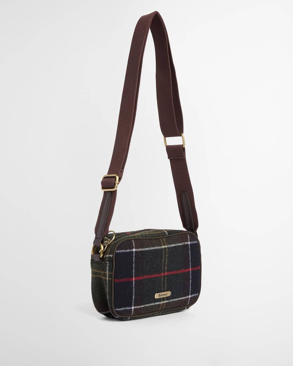 Mini borsa a tracolla Contin in tartan