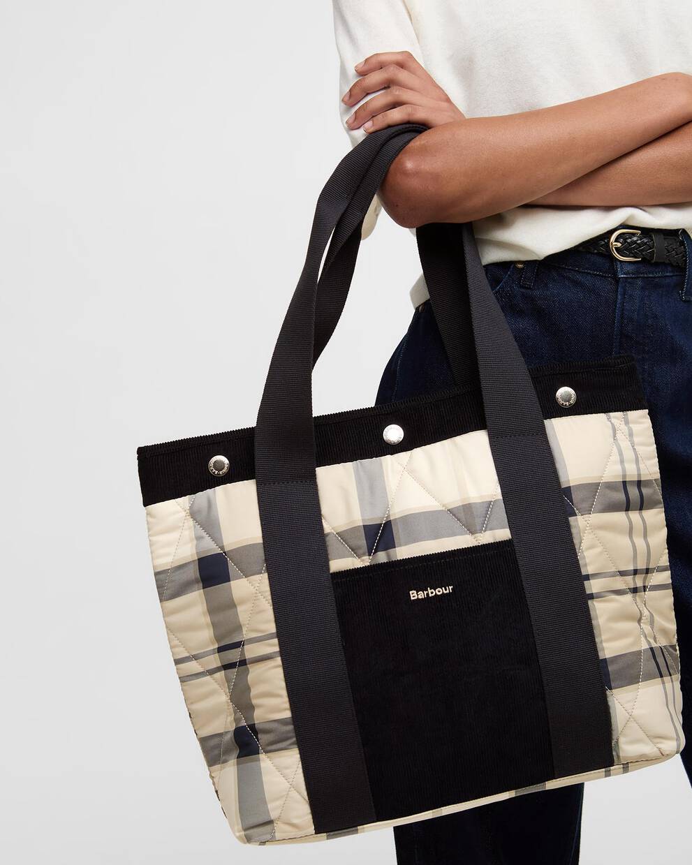 Borsa tote Healy trapuntata
