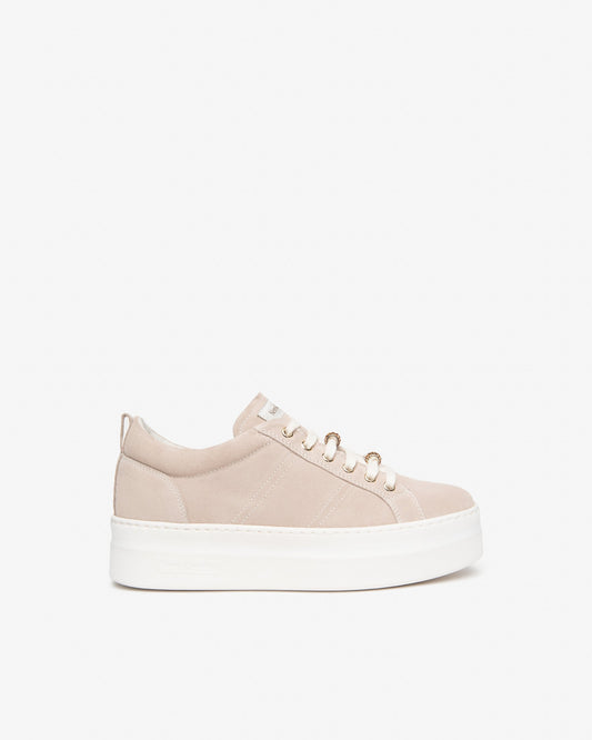 Sneakers in camoscio Beige E615310D