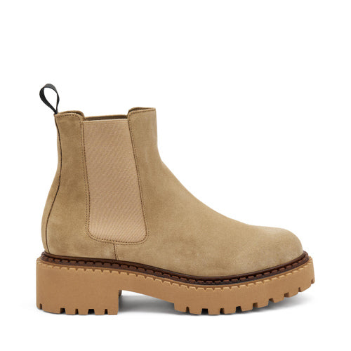 Beatles in pelle scamosciata con doppio guardolo