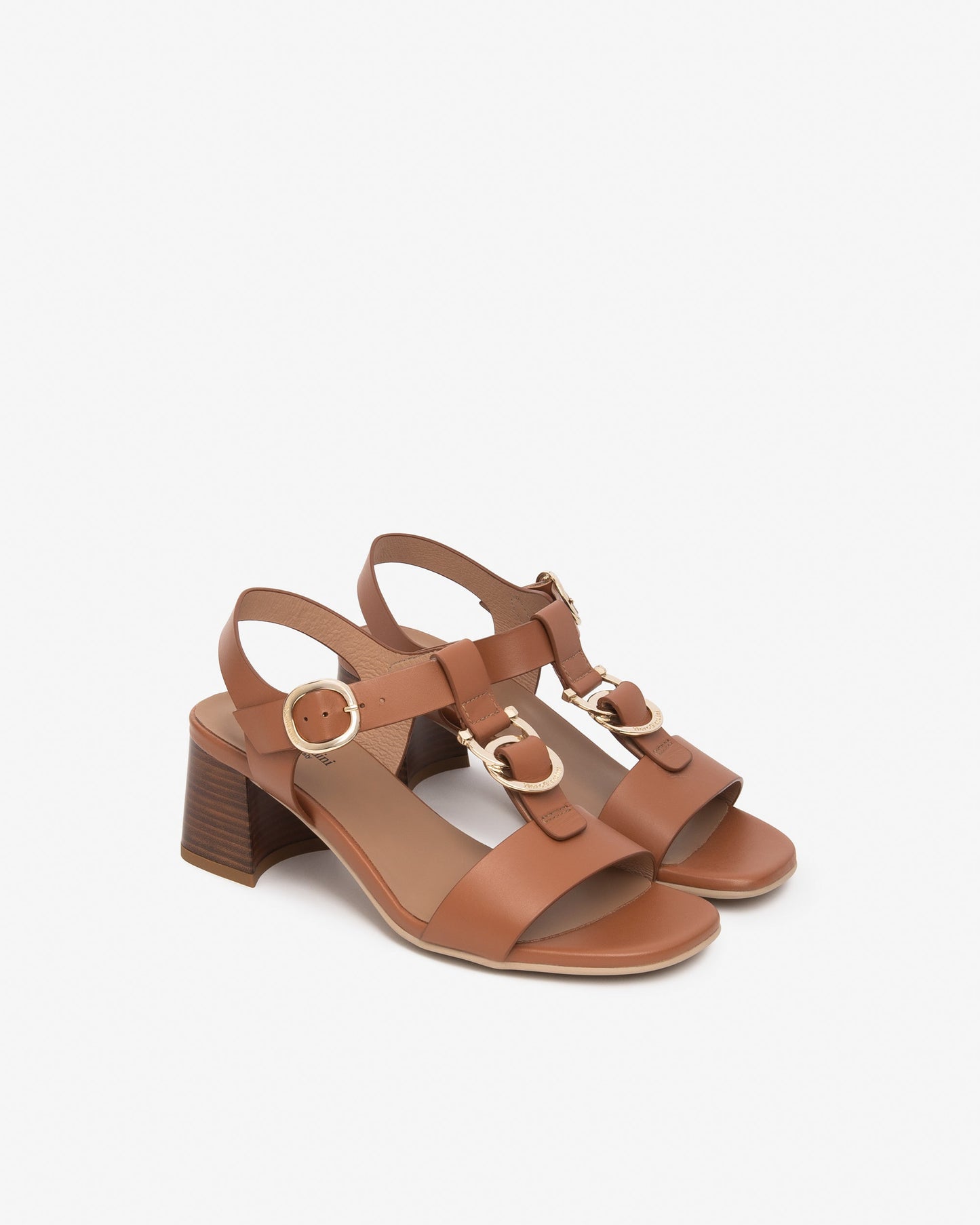 Sandali in pelle Cognac E615870D T.5,5cm