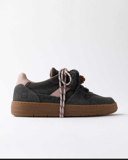 Sneakers bassa Court 2.0 in suede antracite