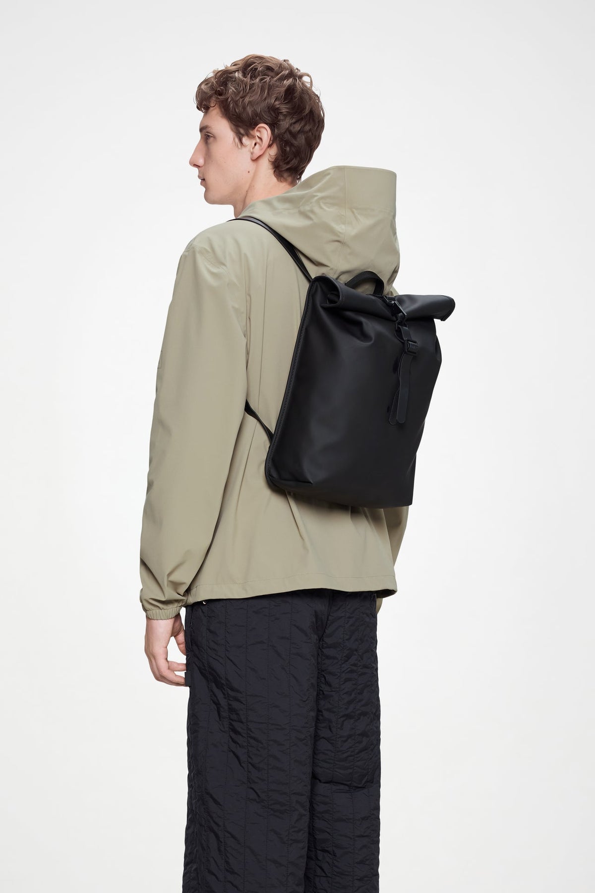Rolltop Rucksack Mini nero