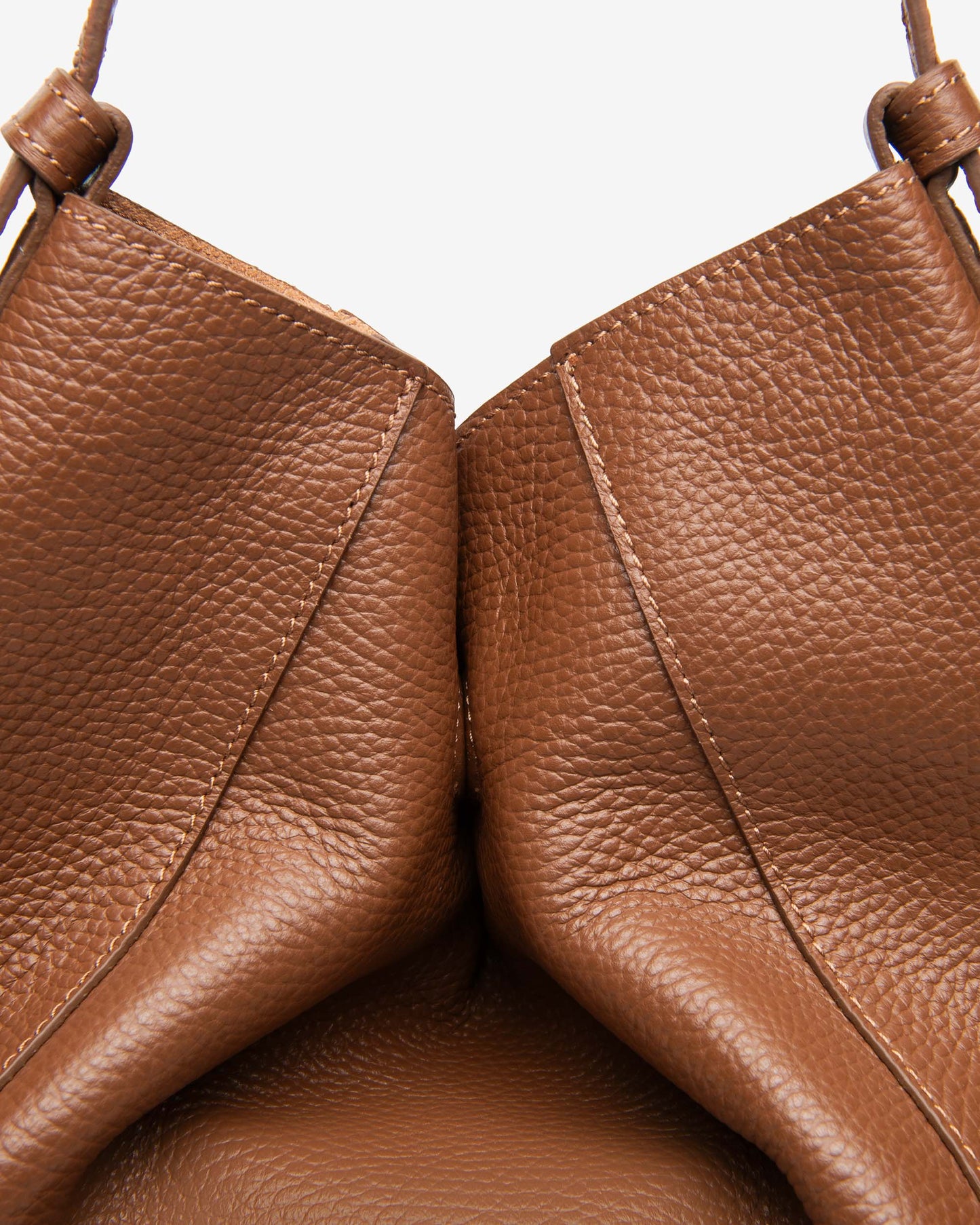 Borsa a spalla in pelle E644140D cuoio