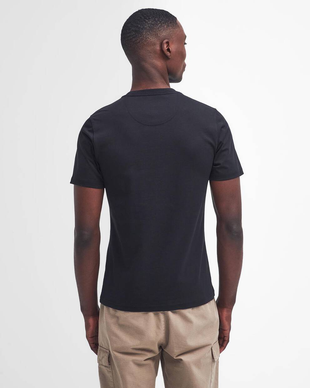 T-shirt con logo piccolo nera