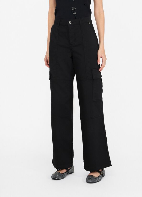 Pantaloni Cargo Nero