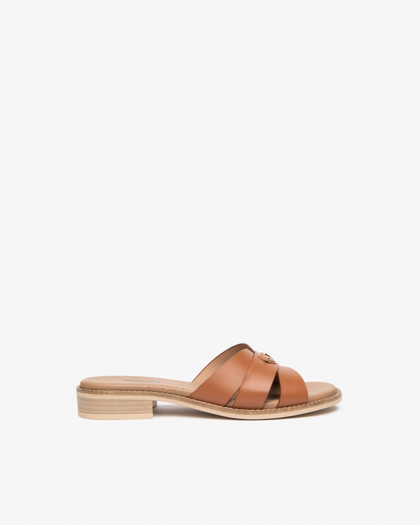Ciabattina in pelle Cognac  E615893D
