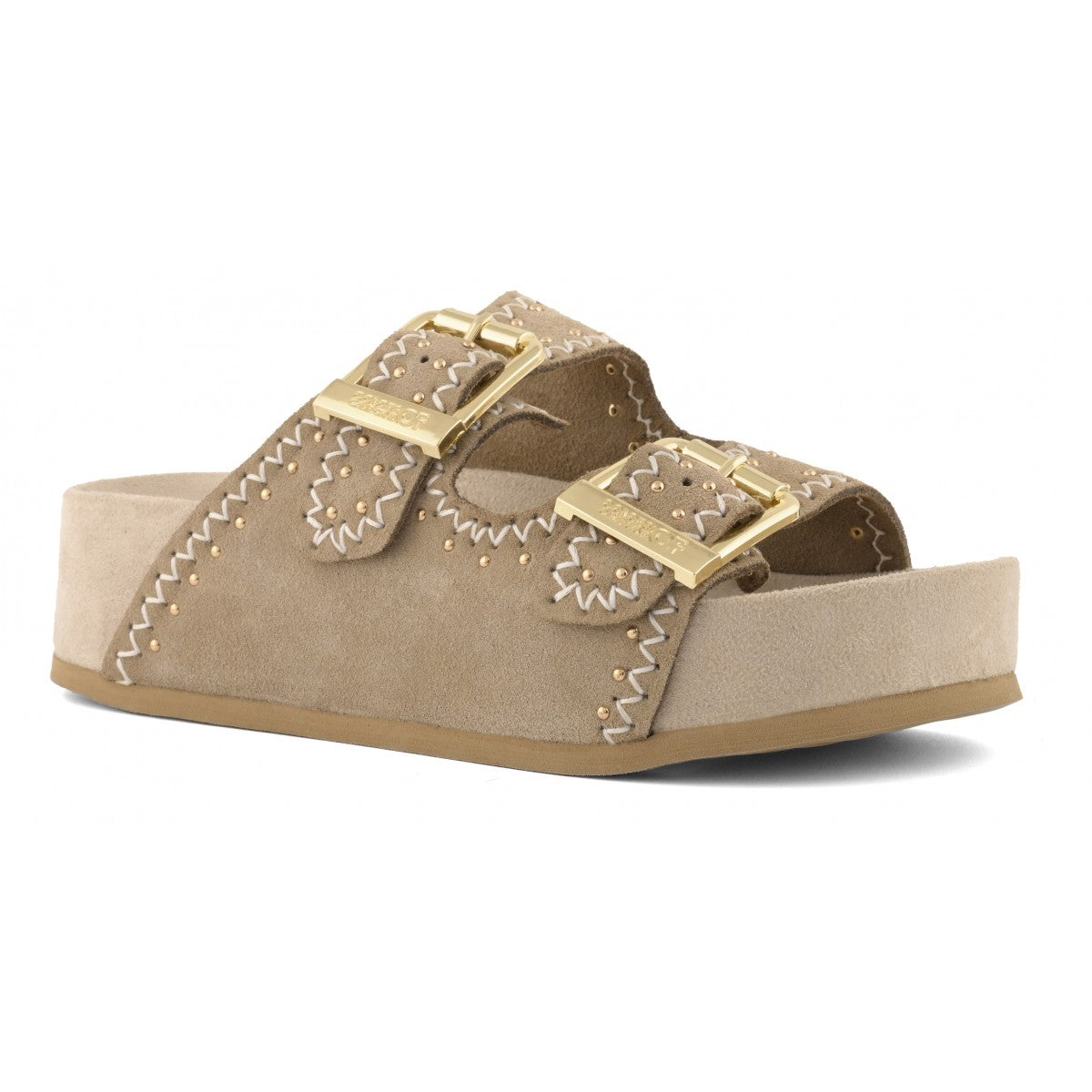 Ciabatta Platform in camoscio Dune08 beige