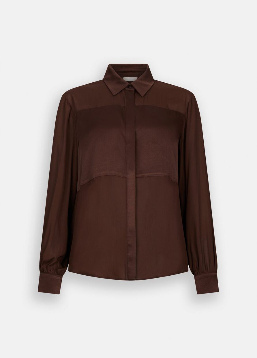 Camicia in crêpe de chine