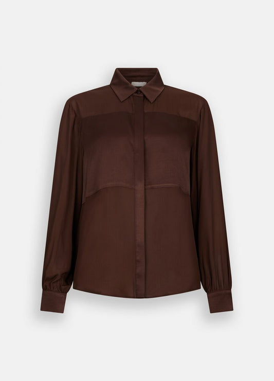 Camicia in crêpe de chine