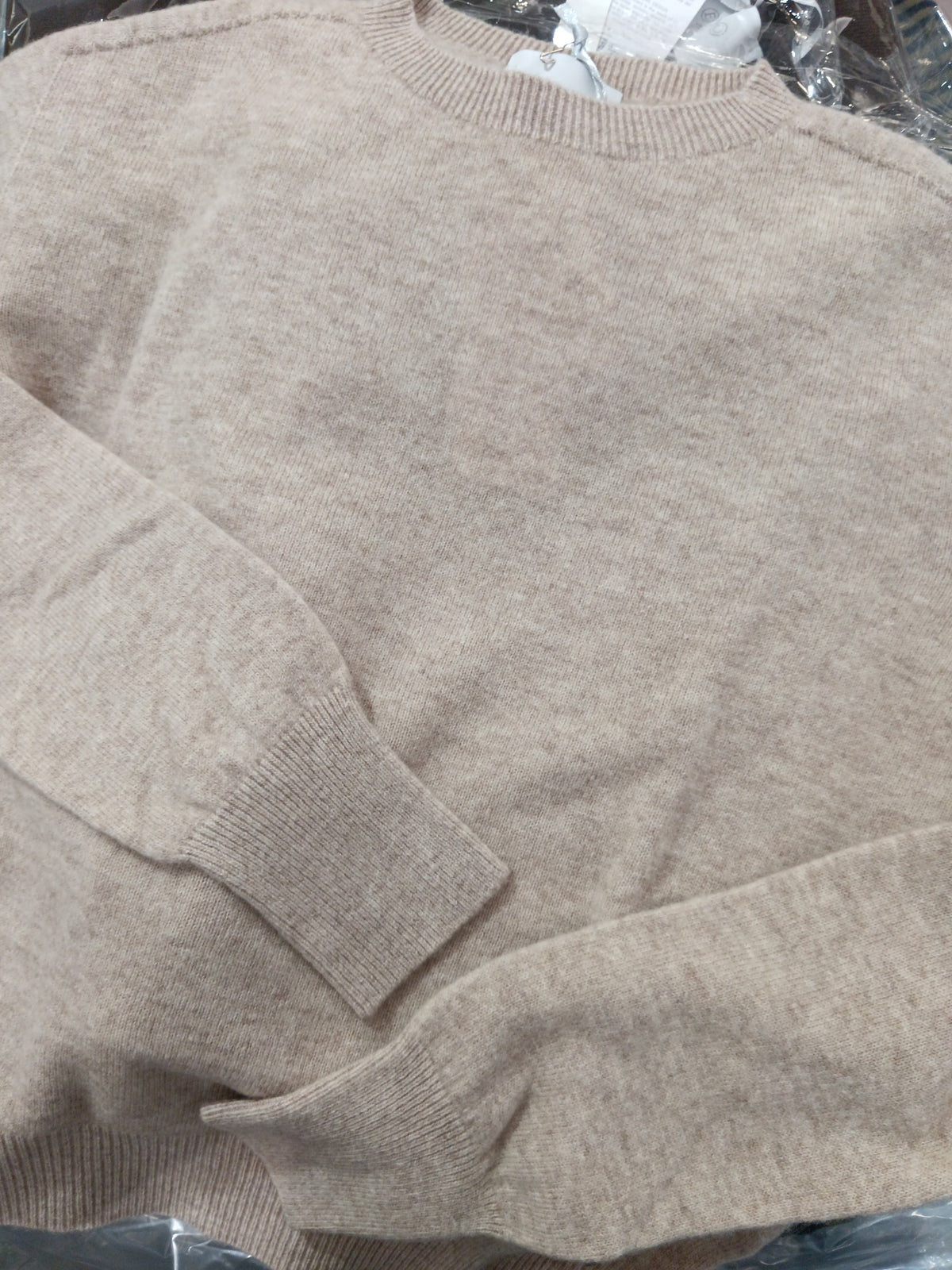 Maglia 100% Lana Beige WL104