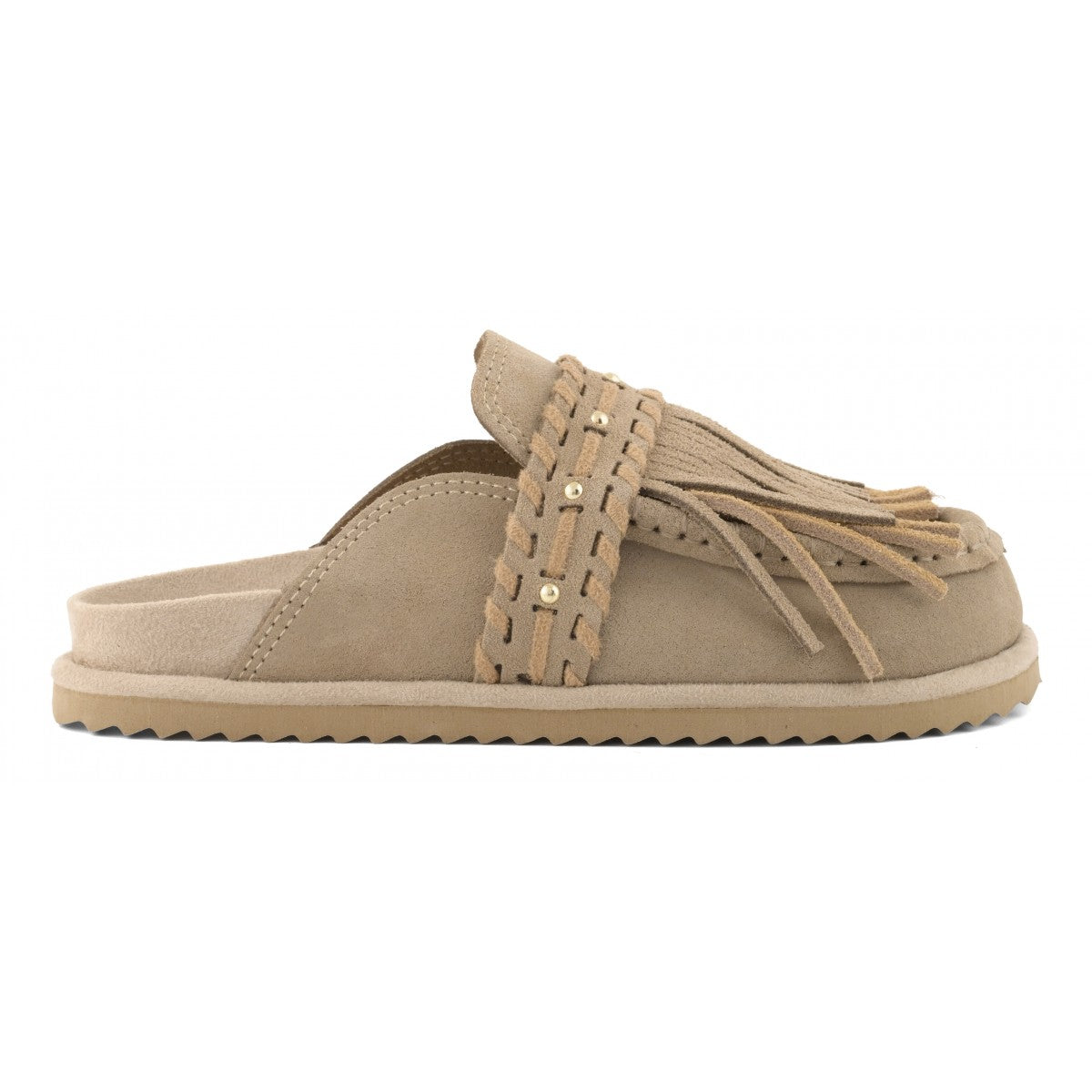 Sabot con frange Biow604 beige