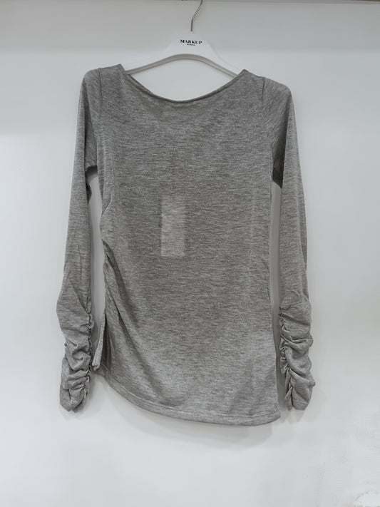 Maglia in Jersey lurex grigio Markup