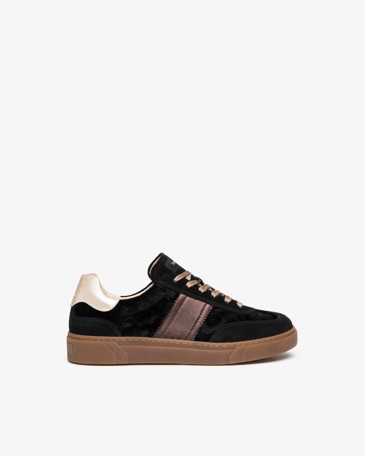 Sneakers pelle tessuto nero I617425D