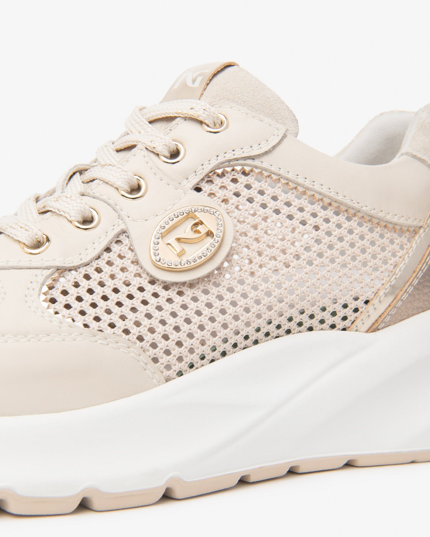 Sneakers in camoscio e Materiale Tecnico Latte E615180D