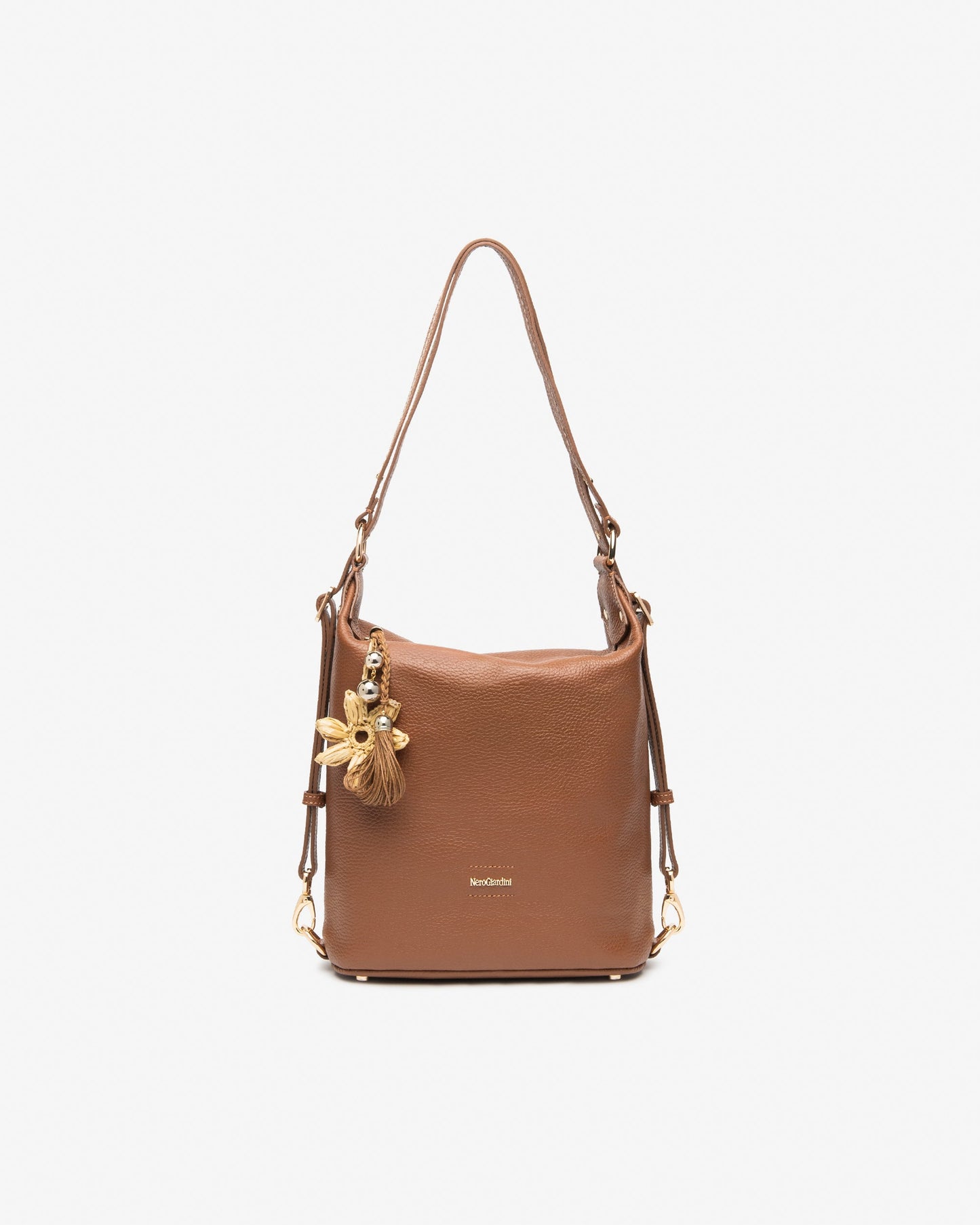 Borsa/Zaino in pelle E644142D cuoio