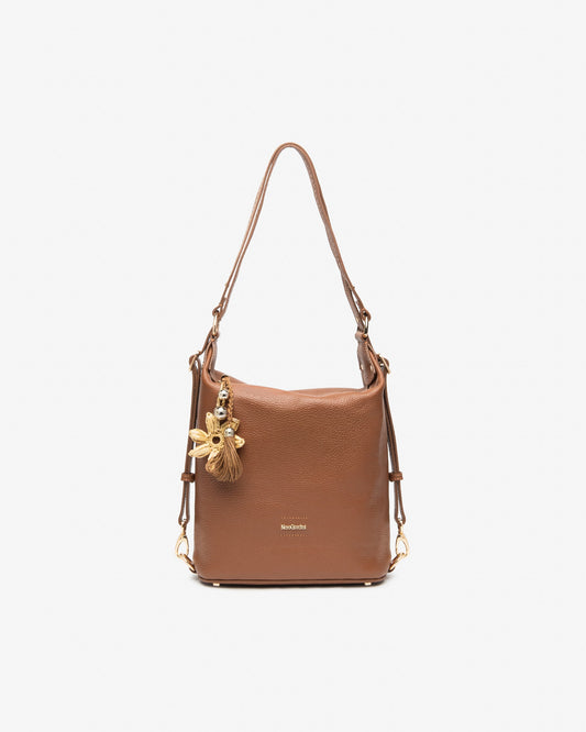 Borsa/Zaino in pelle E644142D cuoio