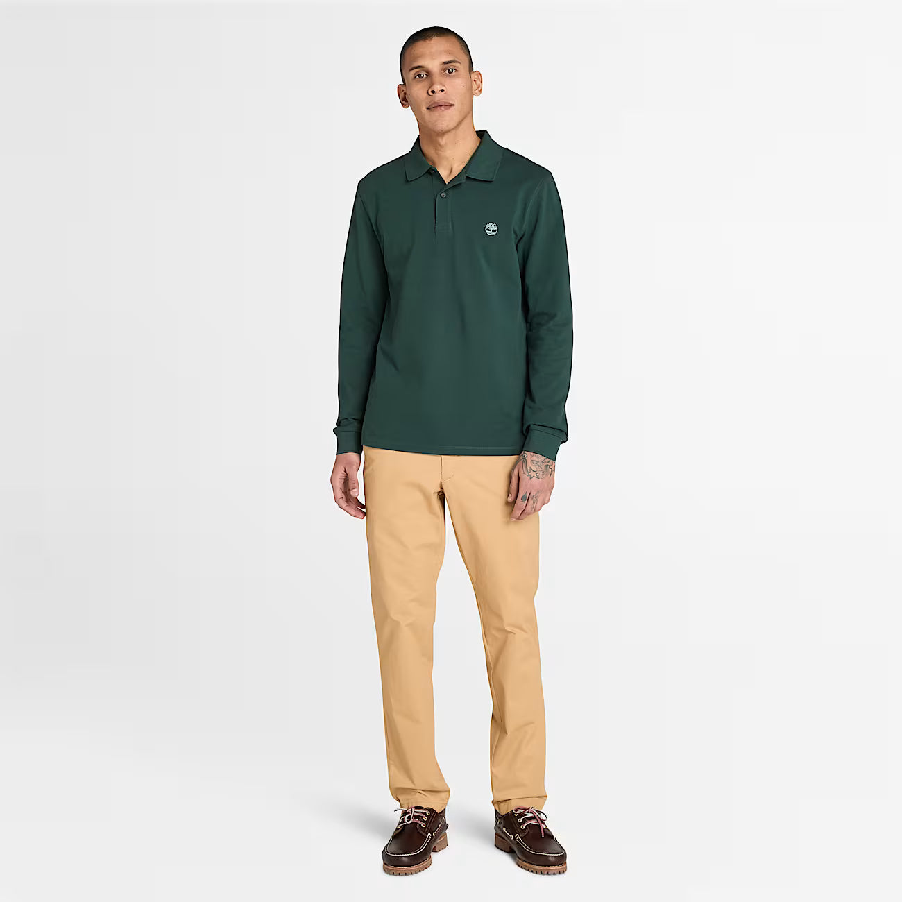 Polo a Maniche Lunghe in Piqué Millers River